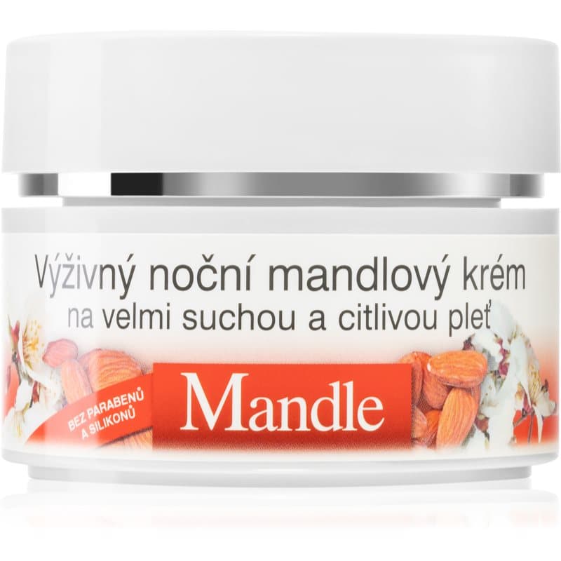 Bione Cosmetics Almonds Voedende Nachtcrème voor Zeer Droge en Gevoelige Huid 51 ml