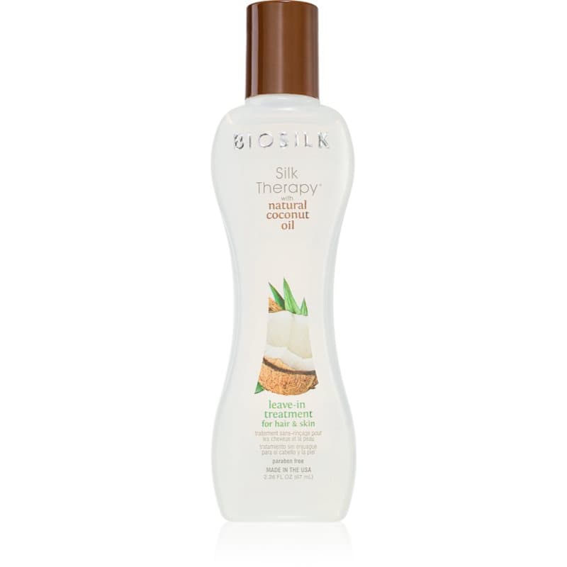 Biosilk Silk Therapy Natural Coconut Oil Leave-in Hydraterende Verzorging voor haar en lichaam 67 ml