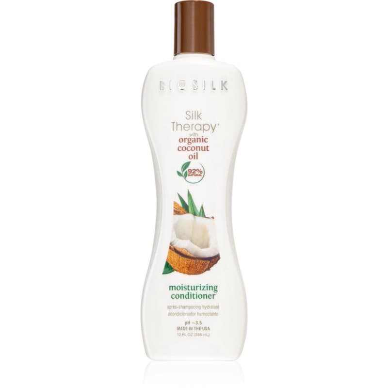 Biosilk Silk Therapy Natural Coconut Oil Hydraterende Conditioner met Kokosolie 355 ml