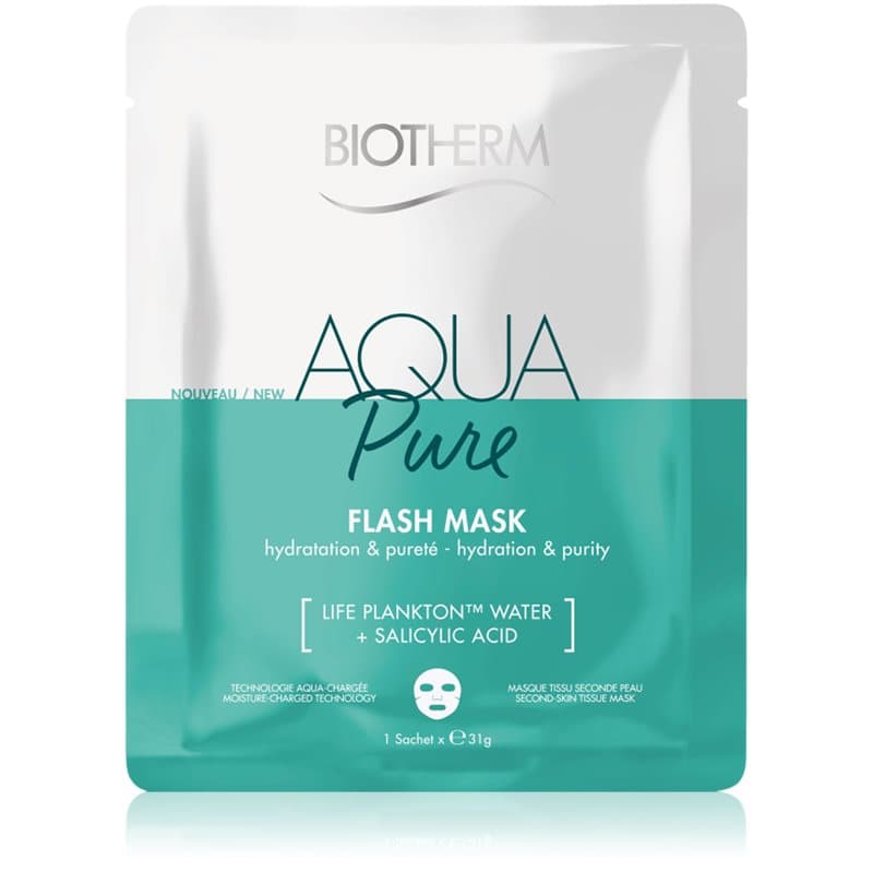 Biotherm Aqua Pure Flash Mask Cellaag Masker met Hydraterende Werking voor regeneratie van de huid 31 g