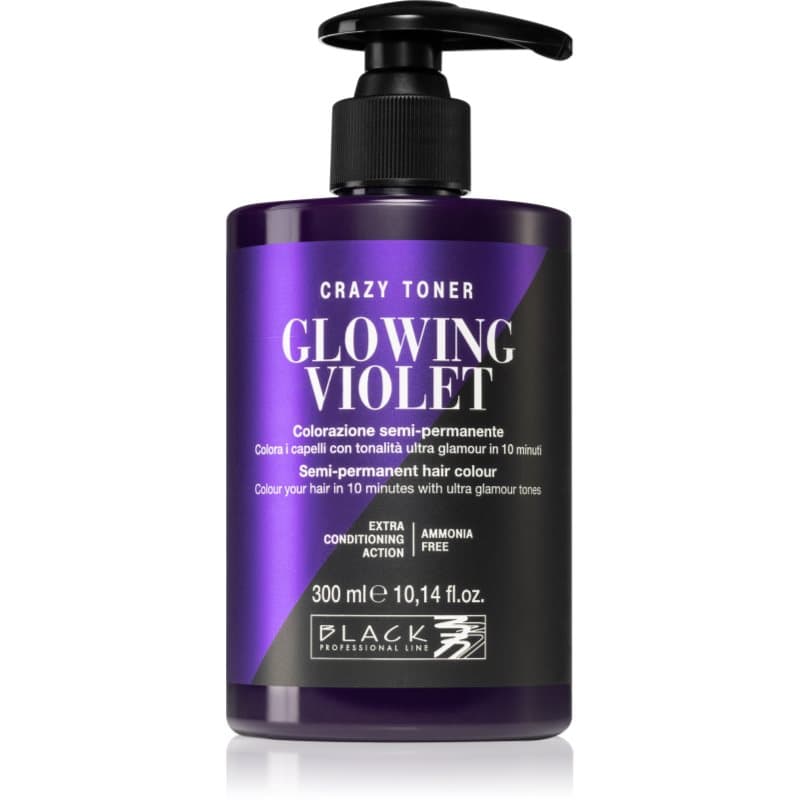 Black Professional Line Crazy Toner haartoner Glowing Violet 300 ml