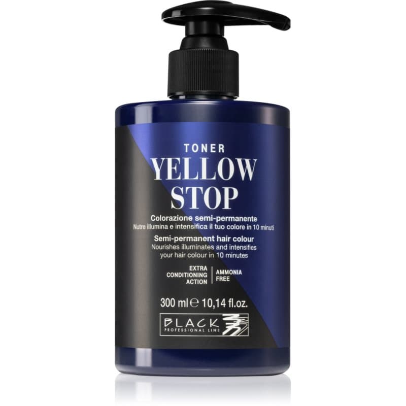 Black Professional Line Yellow Stop toner voor het neutraliseren van gele tinten 300 ml
