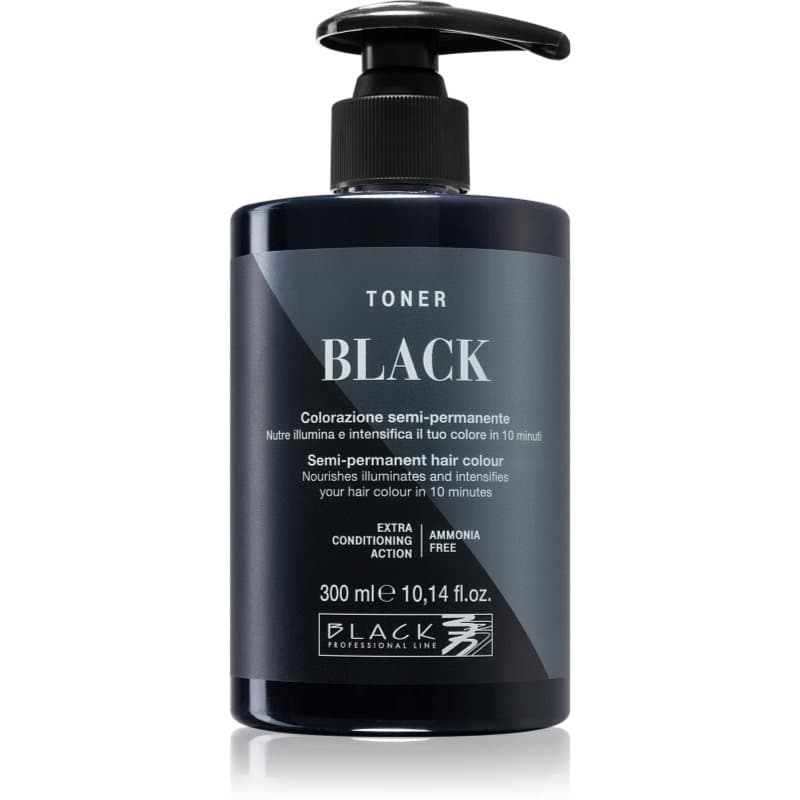Black Professional Line Toner toner voor natuurlijke tinten Black 300 ml