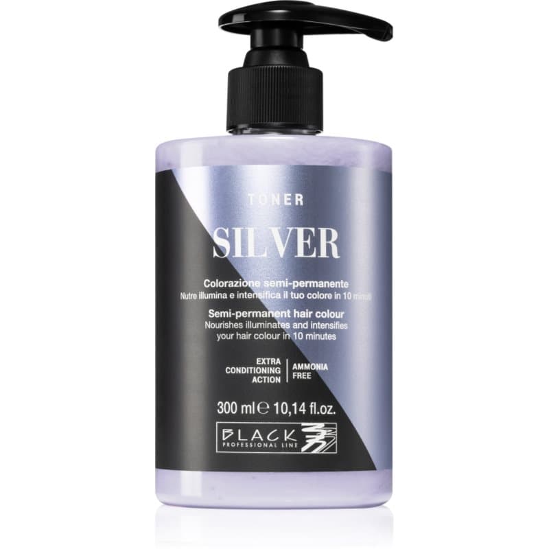 Black Professional Line Toner toner voor natuurlijke tinten Silver 300 ml