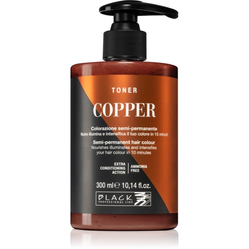 Black Professional Line Toner toner voor natuurlijke tinten Copper 300 ml