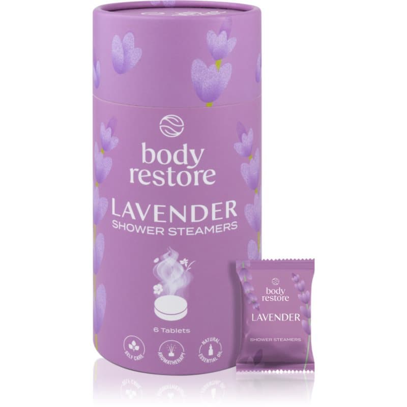 Body Restore Lavender Shower Steamers douchetabletten met Lavendel Geur 6 st