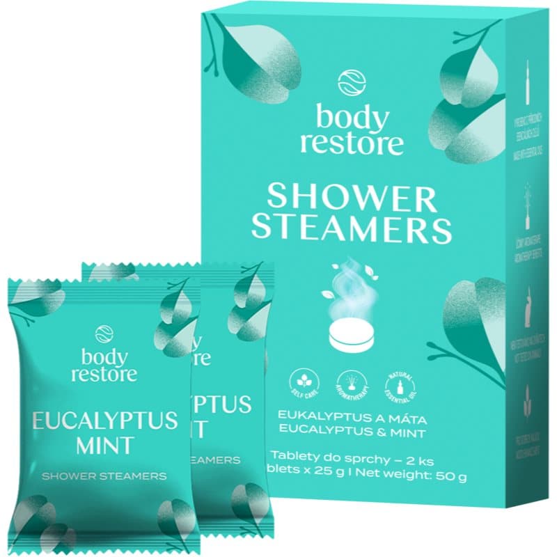 Body Restore Eucalyptus & Mint Shower Steamers douchetabletten 2x25 g