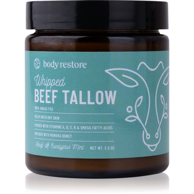 Body Restore Whipped Beef Tallow Balm Eucalyptus & Mint Voedende Bodycrème 73 ml