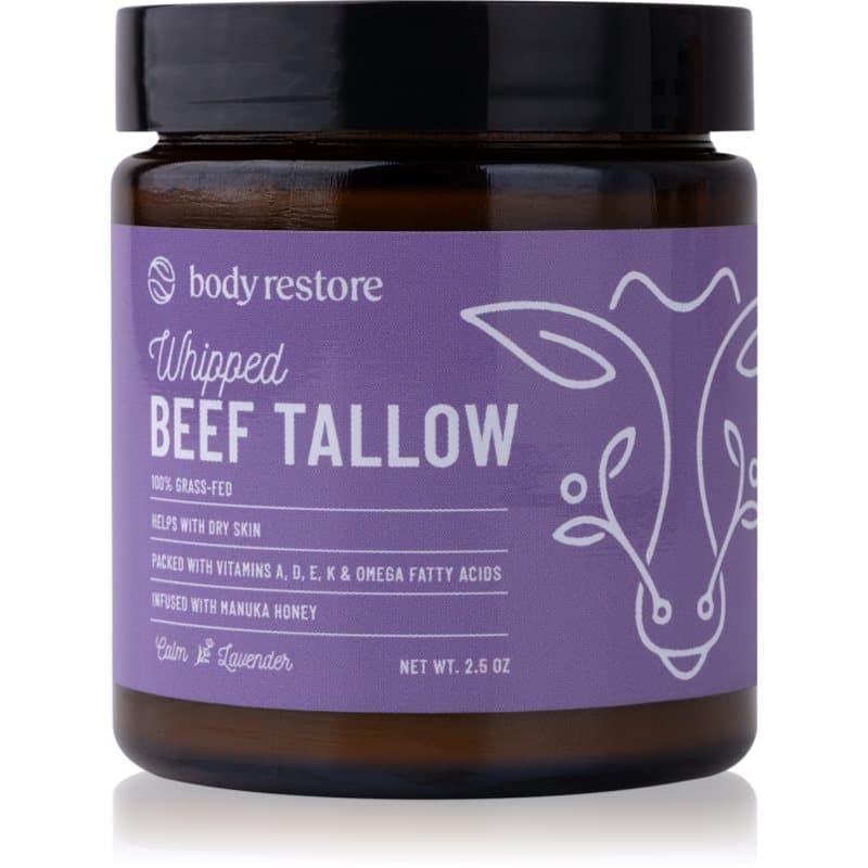 Body Restore Whipped Beef Tallow Balm Lavender Voedende Bodycrème 73 ml