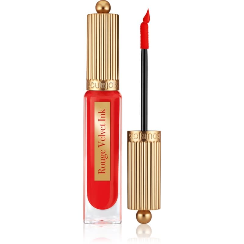 Bourjois Rouge Velvet Ink Vloeibare Lippenstift  met Matterend Effect Tint  08 Coquelic Hot 3.5 ml