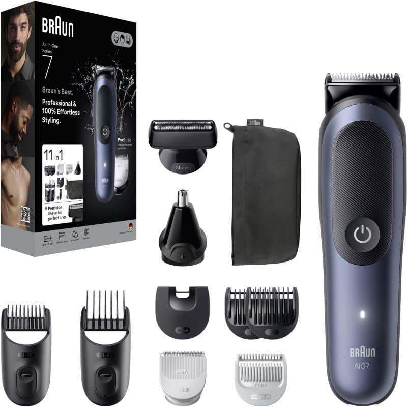 Braun All-In-One Series 7 AIO7540 verzorgingsset voor haar, baard en lichaam 11-in-1 1 st