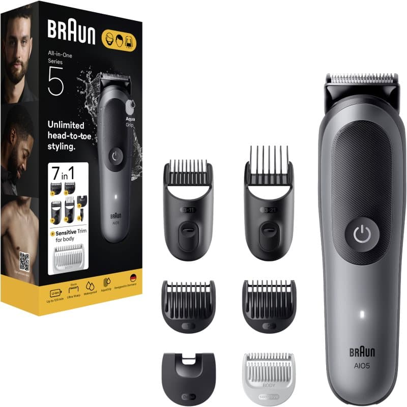Braun All-In-One Series 5 AIO5520 set voor haar- en lichaamsverzorging 7 in 1 1 st