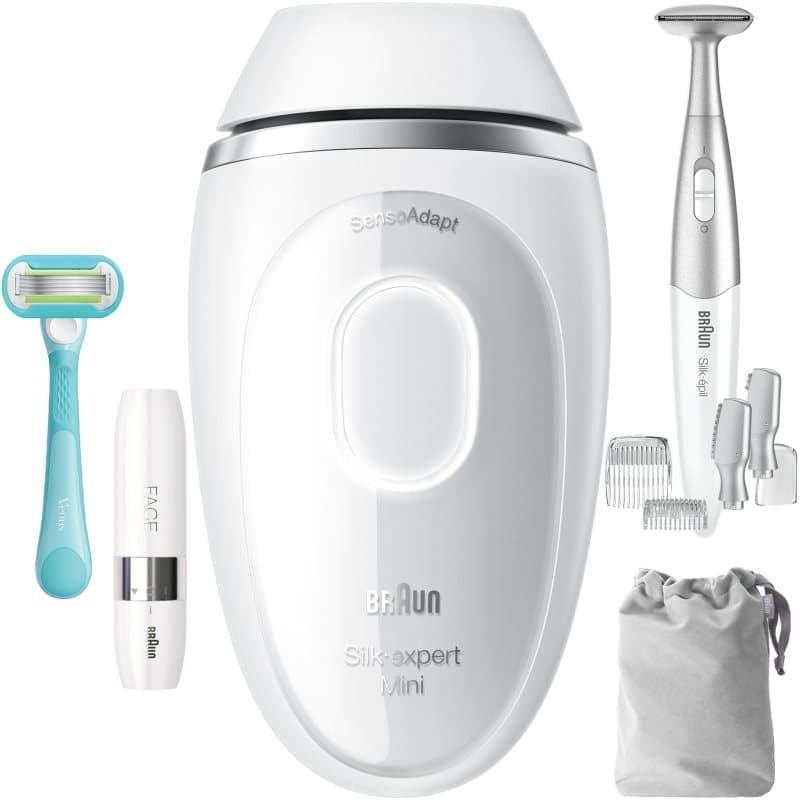 Braun IPL Silk·expert Mini PL1115 IPL Ontharing voor Lichaam, Gezicht, Bikinilijn en Oksels 1 st