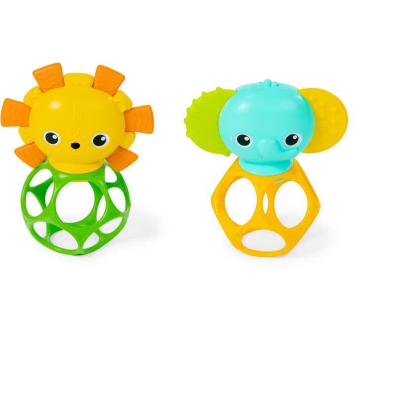 Bright Starts Soother Pals™ Easy-Grasp Speelgoed met bijtring 3 m+ 2 st