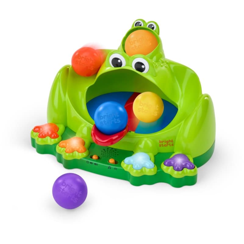 Bright Starts Poppin' Ball Frog activity speelgoed met muziek 6 m+ 1 st
