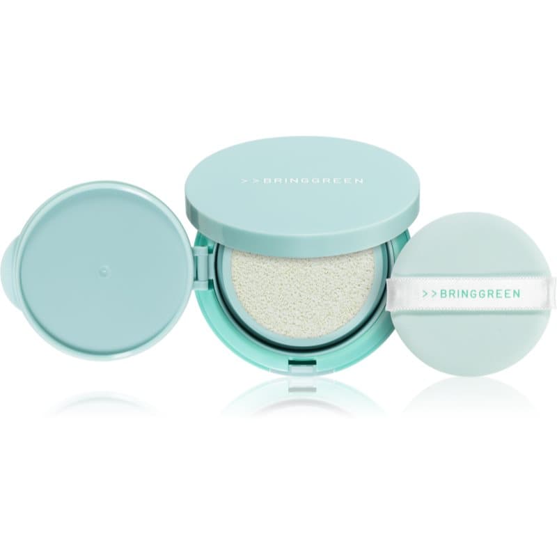 BRINGGREEN Tea Tree Cica Tone Up Sun Cushion Lichte Beschermende Fluid met Applicator SPF 50+ 15 g