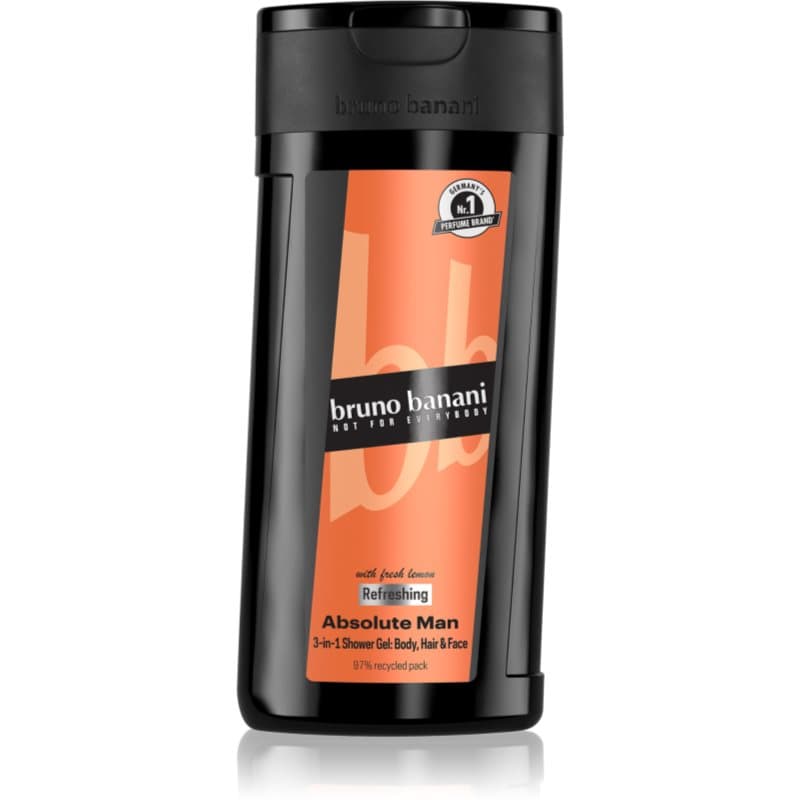 Bruno Banani Absolute Man Verfrissende Douchegel 3in1 voor Mannen  250 ml