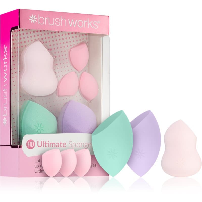 Brushworks Assorted Complexion Make-up Sponsje