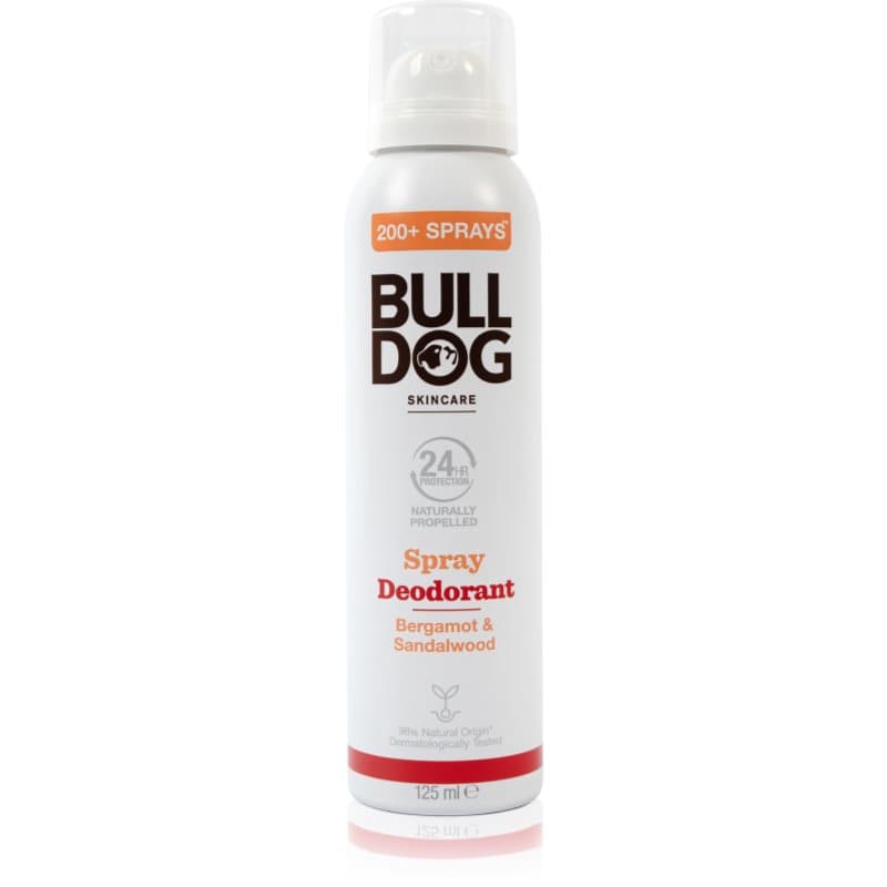 Bulldog Bergamot &Sandalwood Spray Deodorant Deodorant Spray Aluminiumvrij 125 ml