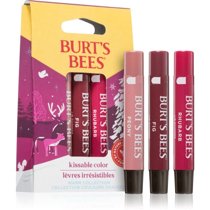 Burt’s Bees Festive Kissable Color lipgloss set
