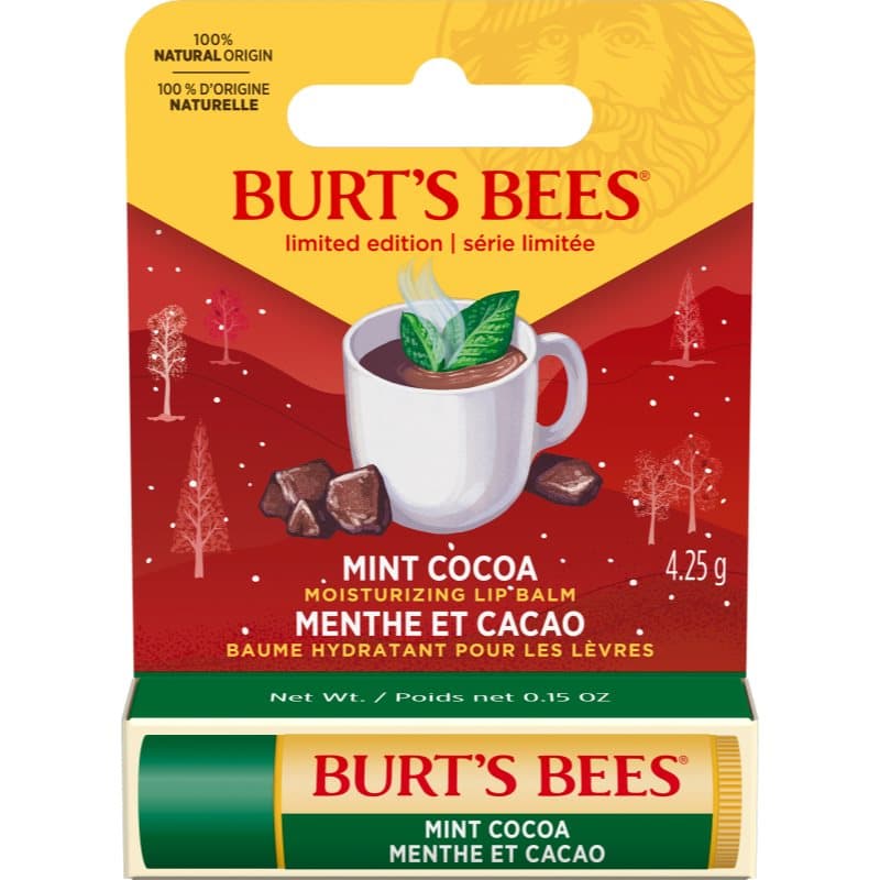 Burt’s Bees Festive Hydraterende Lippenbalsem Smaak Mint Cocoa 4.25 g