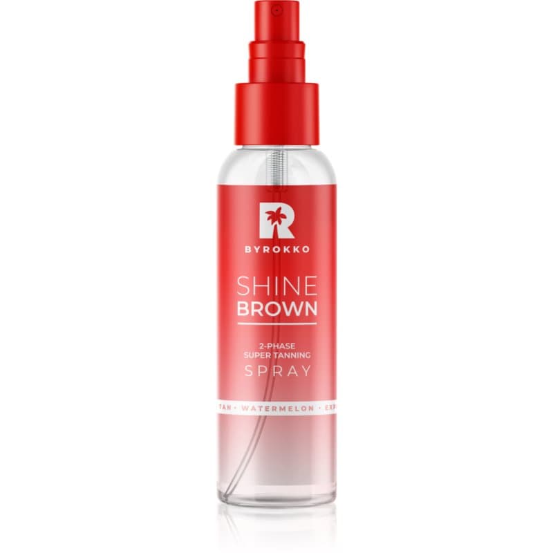 ByRokko Shine Brown Watermelon samenstelling voor versnelling en verlenging van bruining in Spray 104 ml