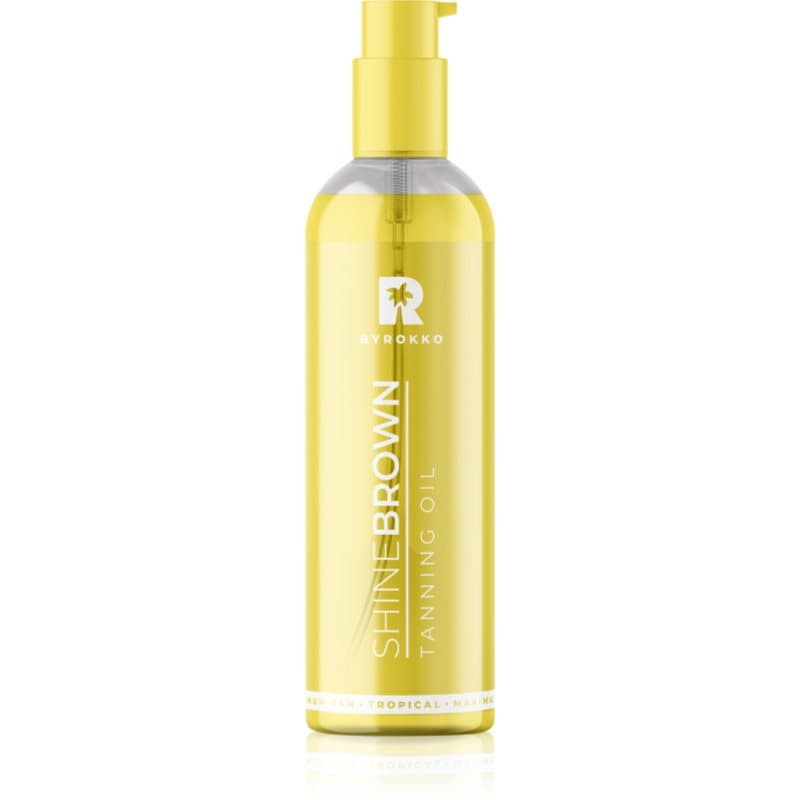 ByRokko Shine Brown Tanning Oil samenstelling voor versnelling en verlenging van bruining 145 ml