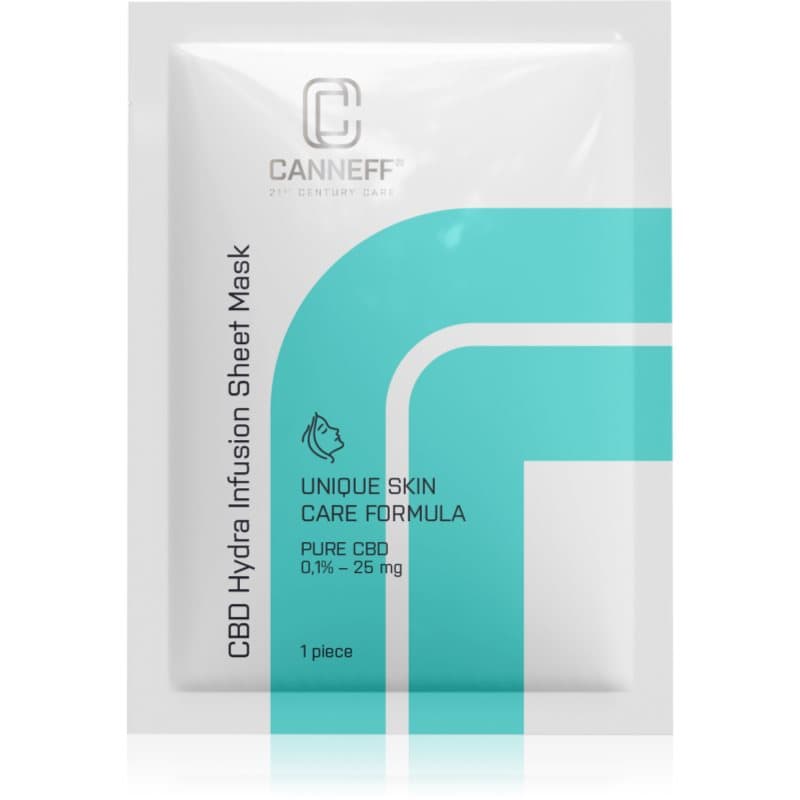 Canneff Balance CBD Hydra Infusion Sheet Mask hydraterende sheet mask 1 st