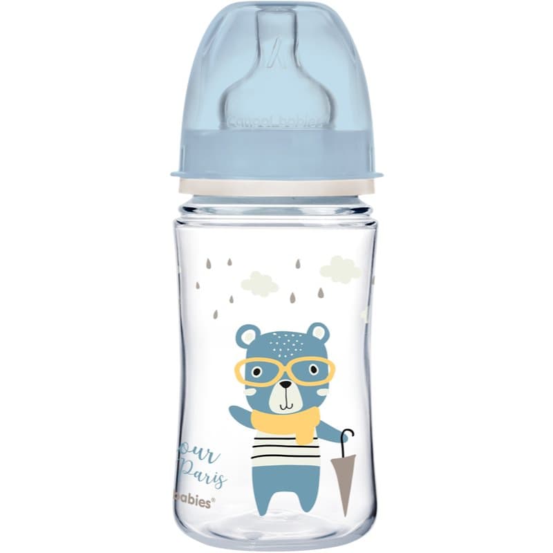 Canpol babies Bonjour Paris babyfles 3m+ Blue 240 ml