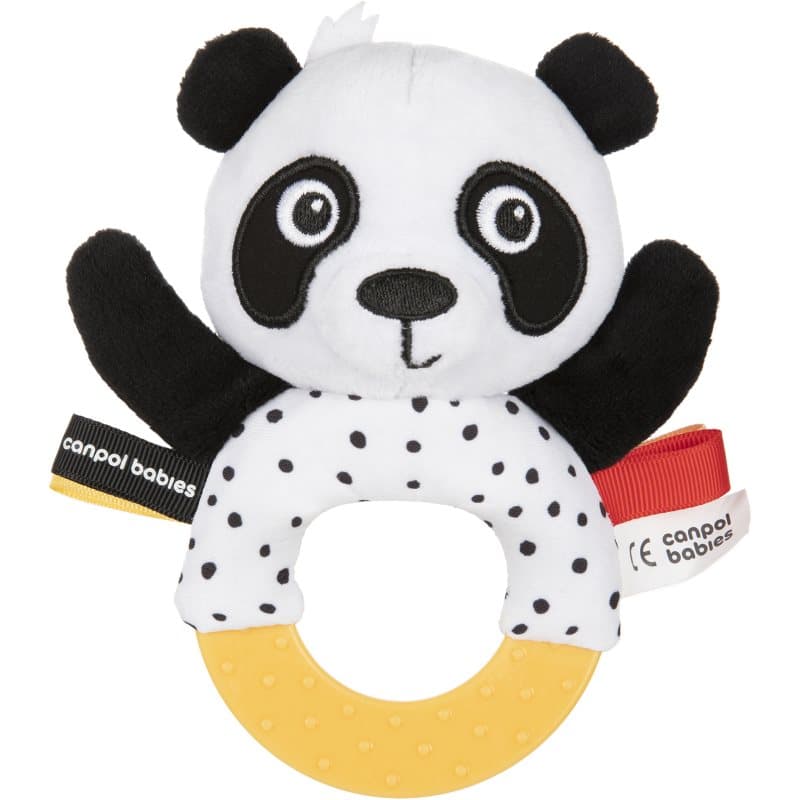 Canpol babies BabiesBoo Teether and Rattle bijtring met rammelaar 1 st