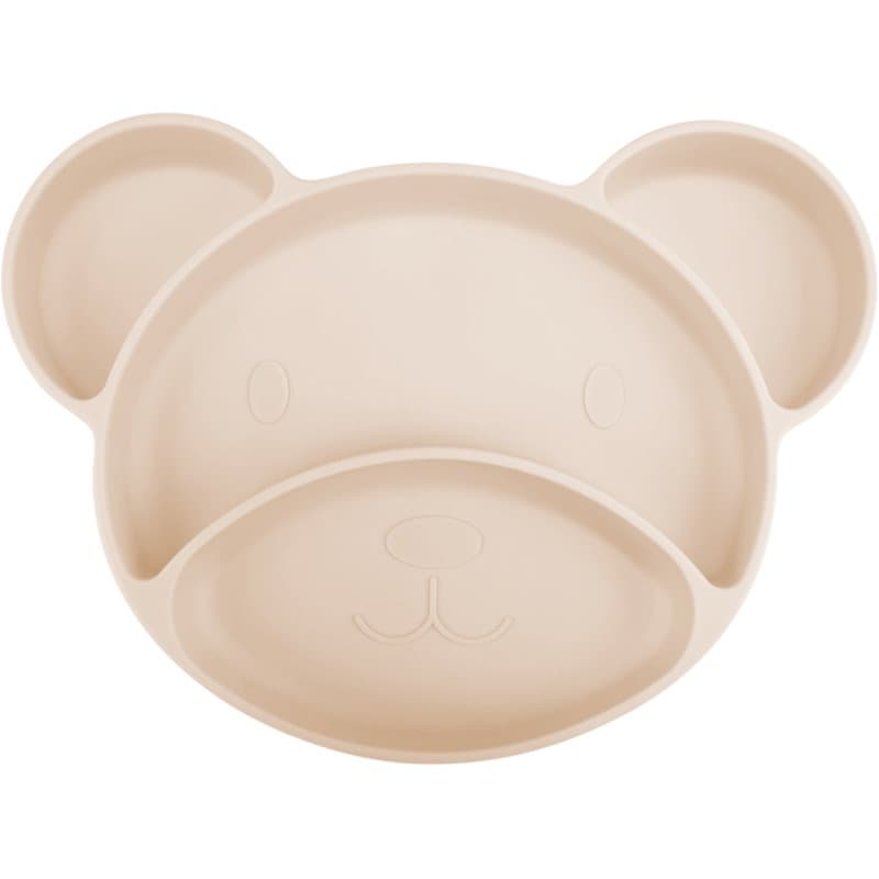 Canpol babies Bear bord met vakjes met zuignap Beige 1 st