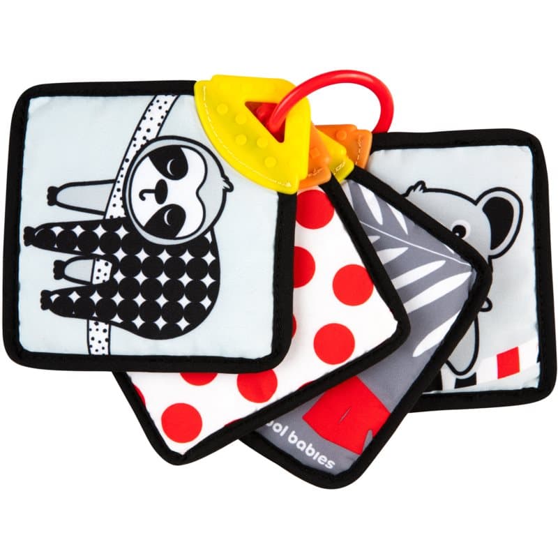 Canpol babies BabiesBoo Sensory Cards with Teether draaiboekje met bijtring 1 st
