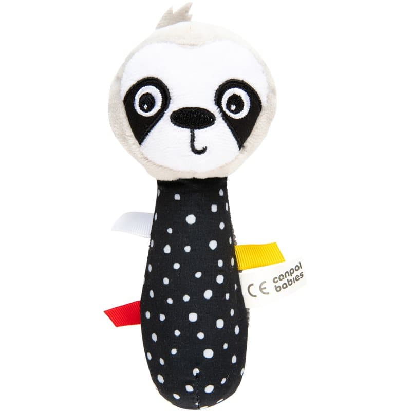 Canpol babies BabiesBoo Sensory Toy with Squeaker knijpspeeltje Sloth 1 st
