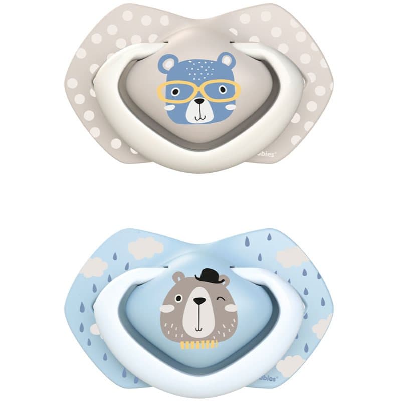 Canpol babies Bonjour Paris A 0-6 m fopspeen Blue 2 st