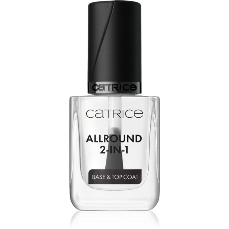 Catrice Allround 2-in-1 Base en Topcoat 2 in 1 transparant 10.5 ml