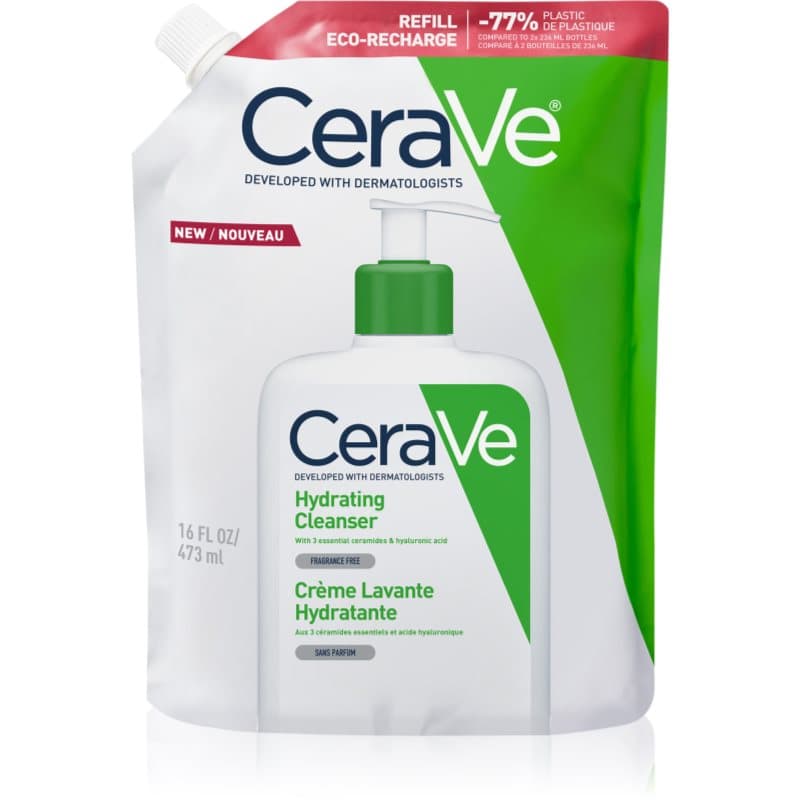 CeraVe Cleansers Hydrating Cleanser Reinigende Emulsie met Hydraterende Werking 473 ml