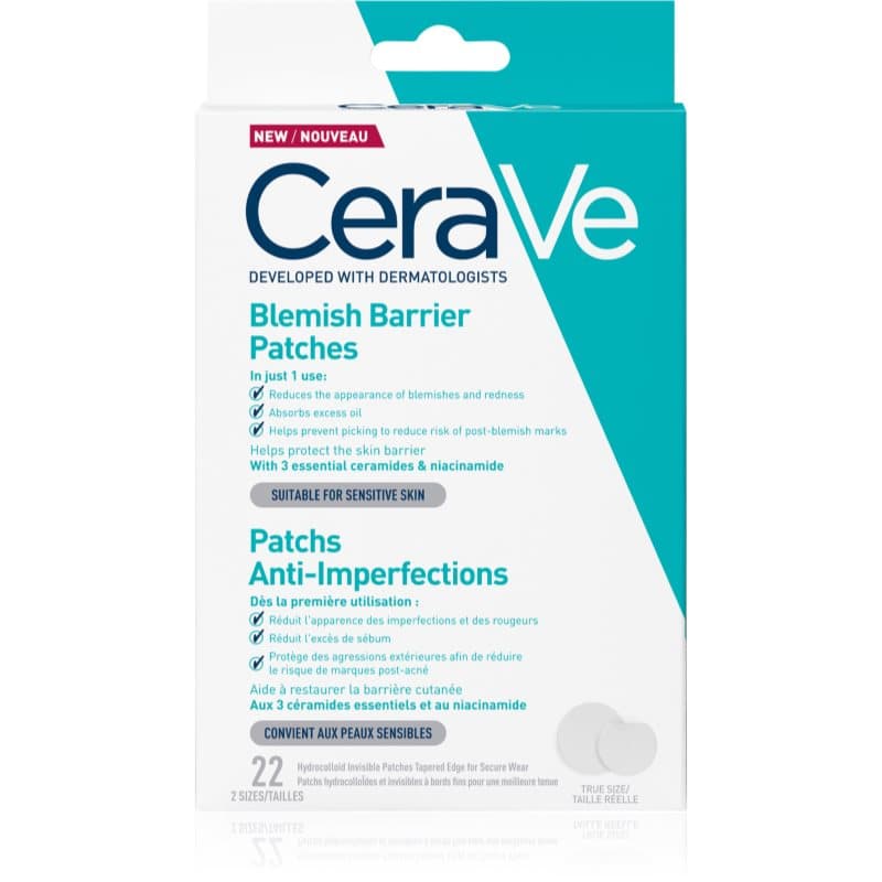 CeraVe Blemish Control Barrier Patches pleisters voor de problematische huid tegen Acne 22 st