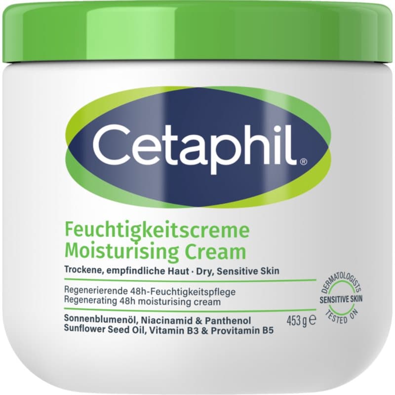 Cetaphil Moisturizing Cream Hydraterende Crème voor Droge en Gevoelige Huid 453 g