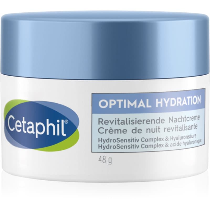 Cetaphil Optimal Hydration Replenishing Night Cream Hydraterende Nachtcrème voor Gevoelige Huid 48 g