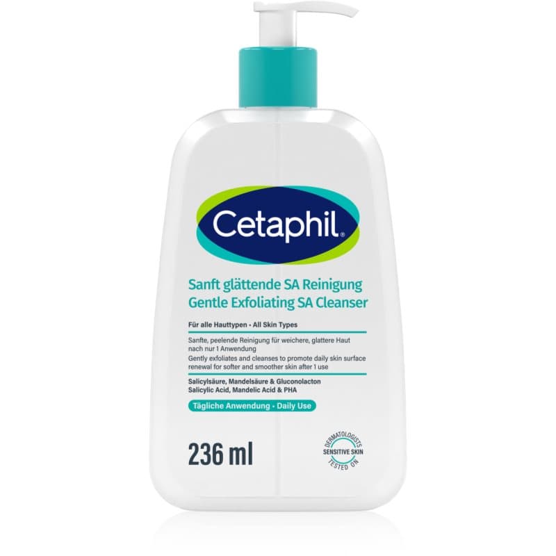 Cetaphil Gentle Exfoliating SA Cleanser milde exfoliërende gel voor alle huidtypen 236 ml