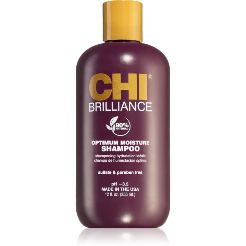 CHI Brilliance Optimum Moisture Shampoo Hydraterende Shampoo voor Glanzend en Zacht Haar 355 ml