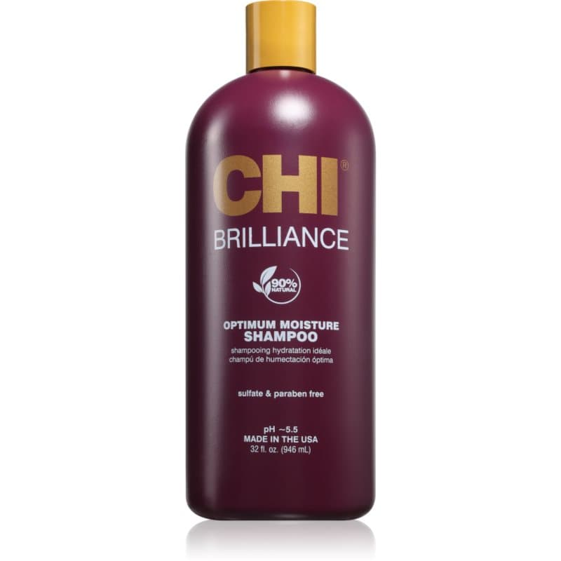CHI Brilliance Optimum Moisture Shampoo Hydraterende Shampoo voor Glanzend en Zacht Haar 946 ml