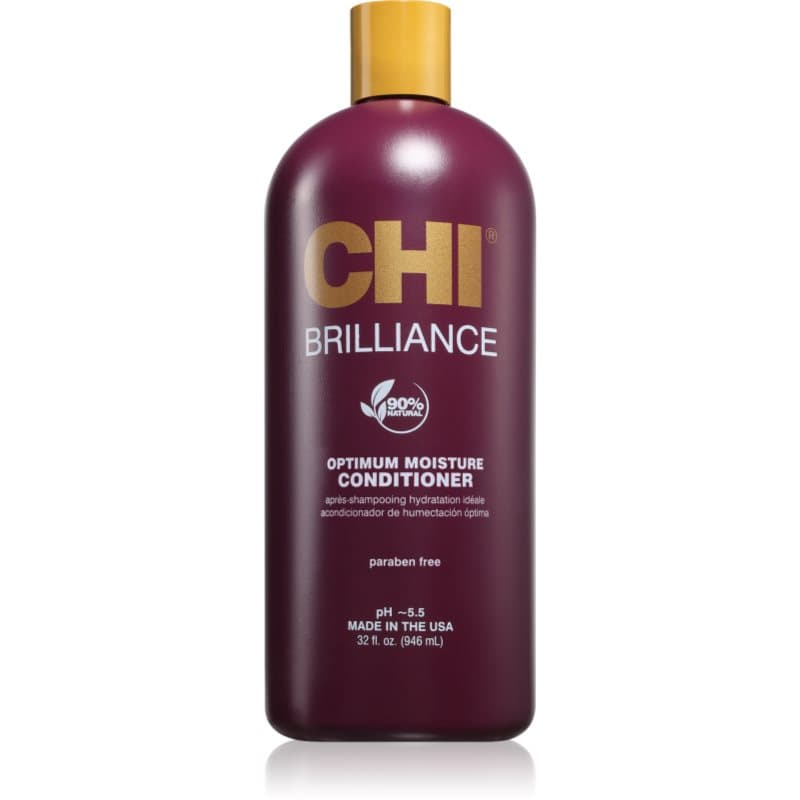 CHI Brilliance Optimum Moisture Conditioner Hydraterende Conditioner voor Droog en Beschadigd Haar 946 ml