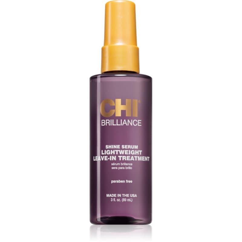 CHI Brilliance Shine Serum Lightweight Leave-in Ttreatment Lichte Serum voor Glanzend en Zacht Haar 89 ml