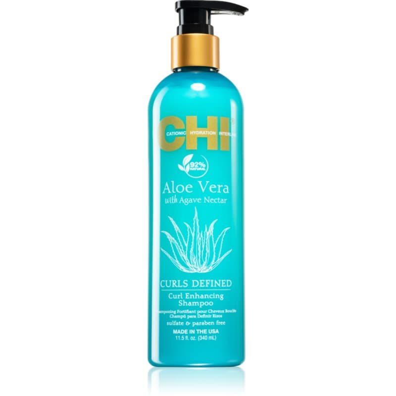 CHI Aloe Vera Curl Enhancing Shampoo voor Krullend en Golvend Haar 340 ml