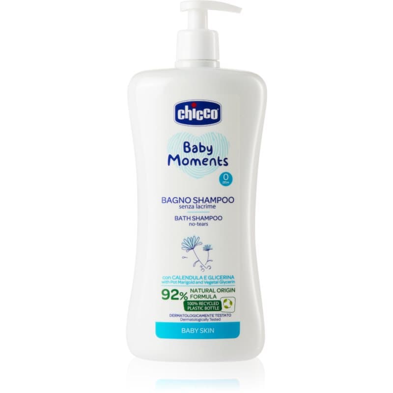 Chicco Baby Moments Bath Shampoo Shampoo voor het hele Lichaam voor Kinderen vanaf Geboorte 0 m+ 750 ml