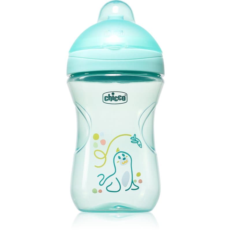 Chicco Advanced Cup 12m+ trainingsbeker met rietje Teal 266 ml