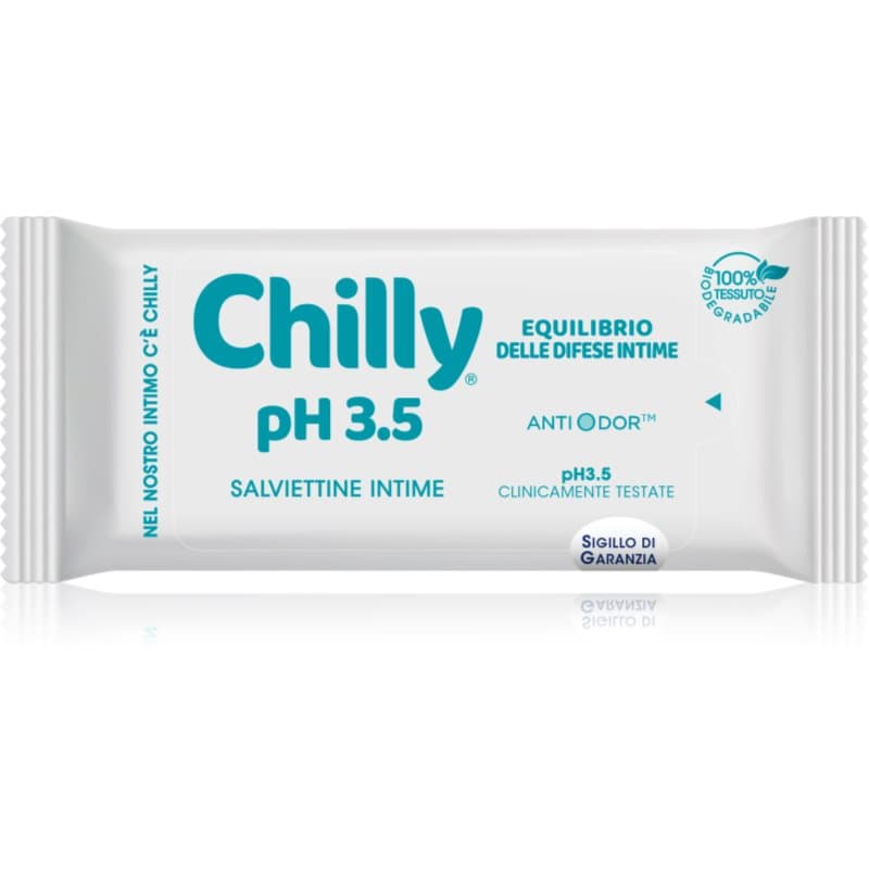 Chilly pH 3.5 Intimate Wipes Doekje voor Intimehygiene 12 st