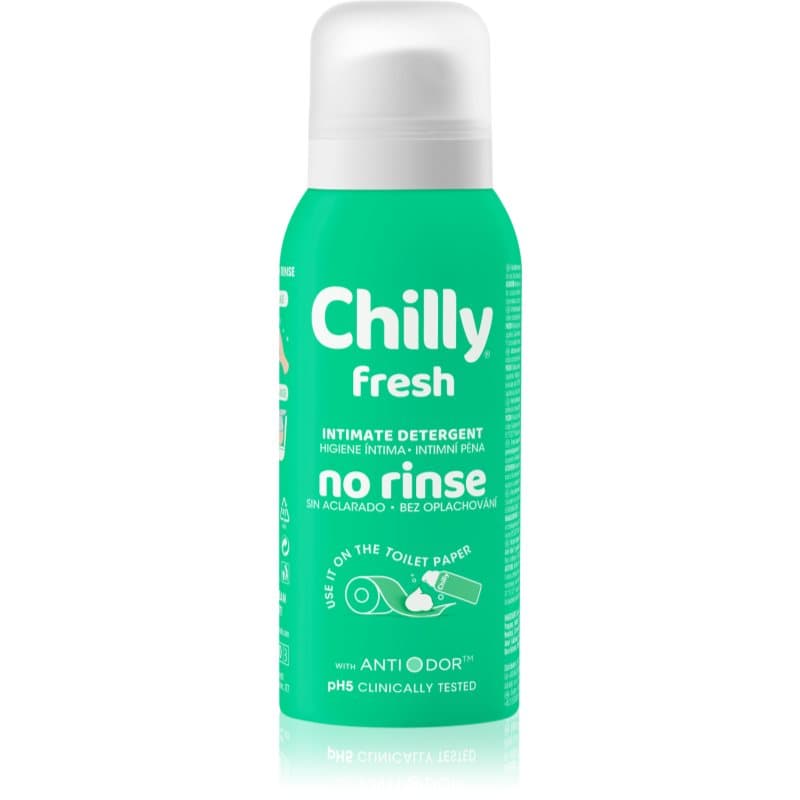 Chilly Fresh No Rinse Verfrissende Reinigingsschuim voor Intieme Hygiëne 100 ml