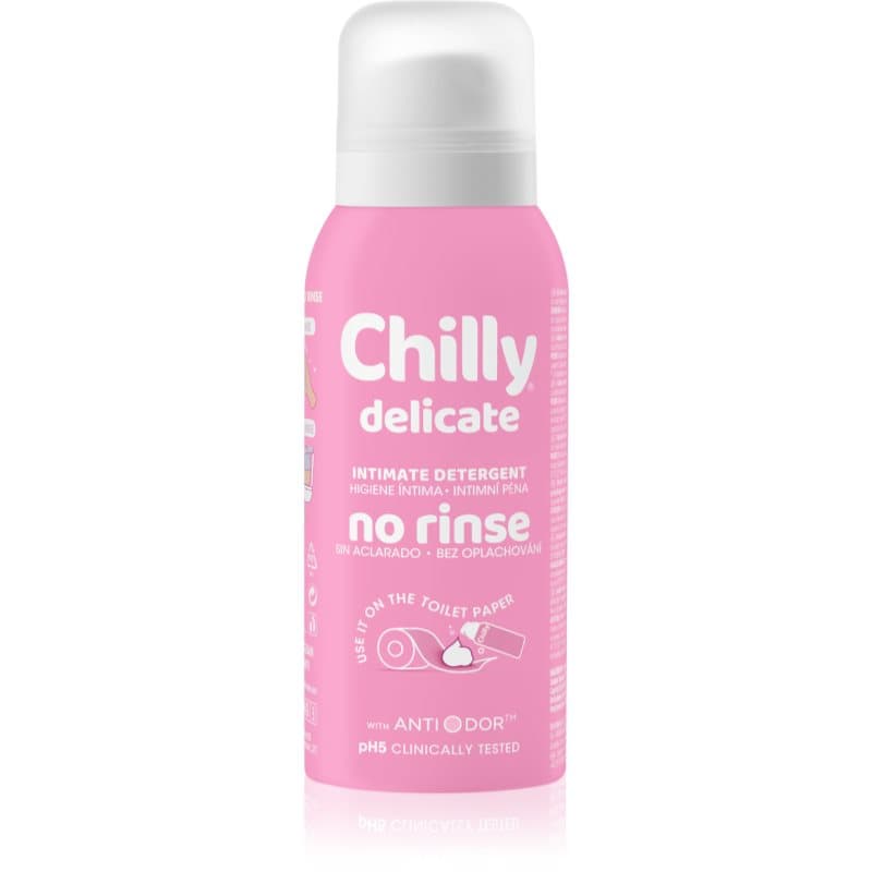 Chilly Delicate No Rinse Milde Reinigingsschuim voor Intieme Hygiëne 100 ml